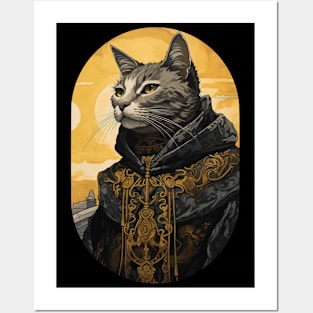 His Majesty Kitty King Posters and Art